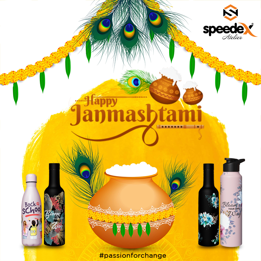 Celebrate Janmashtami with Speedex Combo Packs of steel bottle